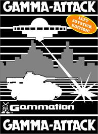 Box cover for Gamma-attack on the Atari 2600.