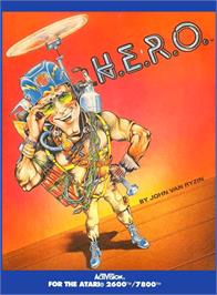 Box cover for H.E.R.O. on the Atari 2600.