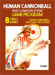 Box cover for Human Cannonball on the Atari 2600.