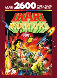 Box cover for Ikari Warriors on the Atari 2600.