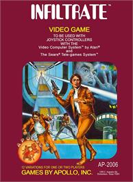 Box cover for Infiltrate on the Atari 2600.