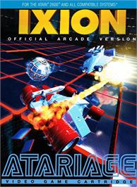 Box cover for Ixion on the Atari 2600.
