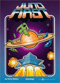 Box cover for Juno First on the Atari 2600.