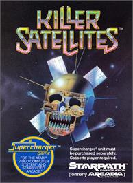 Box cover for Killer Satellites on the Atari 2600.