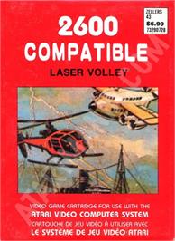 Box cover for Laser Volley on the Atari 2600.