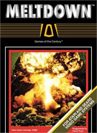 Box cover for Meltdown on the Atari 2600.