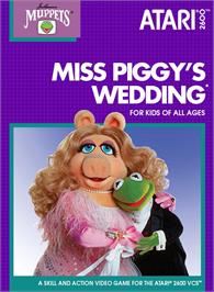 Box cover for Miss Piggy's Wedding on the Atari 2600.