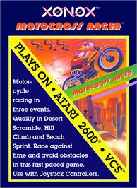 Box cover for Motocross Racer on the Atari 2600.