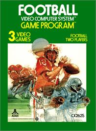 Box cover for NFL Football on the Atari 2600.