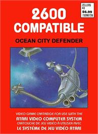 Box cover for Ocean City Defender on the Atari 2600.
