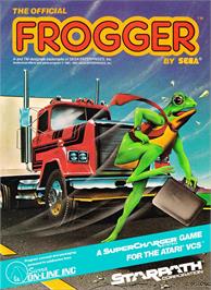 Box cover for Official Frogger, The on the Atari 2600.
