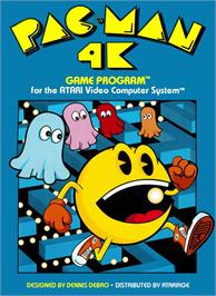 Box cover for Pac-Man 4K on the Atari 2600.