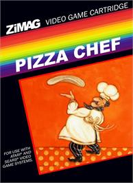 Box cover for Pizza Chef on the Atari 2600.