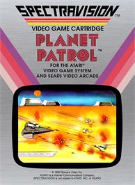 Box cover for Planet Patrol on the Atari 2600.