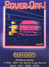 Box cover for Power Off! on the Atari 2600.