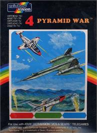 Box cover for Pyramid War on the Atari 2600.