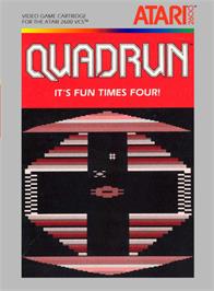 Box cover for Quadrun on the Atari 2600.