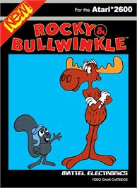 Box cover for Rocky And Bullwinkle on the Atari 2600.