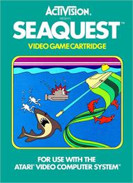 Box cover for Seaquest on the Atari 2600.