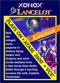 Box cover for Sir Lancelot on the Atari 2600.