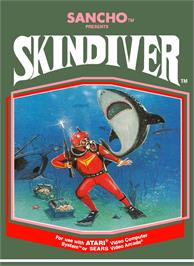 Box cover for Skindiver on the Atari 2600.