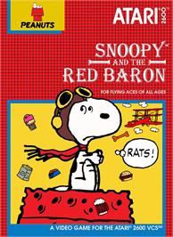 Box cover for Snoopy And The Red Baron on the Atari 2600.