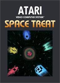 Box cover for Space Treat on the Atari 2600.