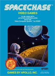 Box cover for Spacechase on the Atari 2600.