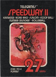 Box cover for Speedway 2 on the Atari 2600.
