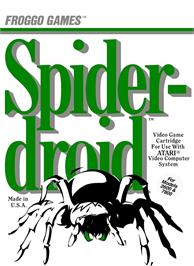 Box cover for Spiderdroid on the Atari 2600.
