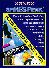 Box cover for Spike's Peak on the Atari 2600.