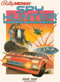 Box cover for Spy Hunter on the Atari 2600.