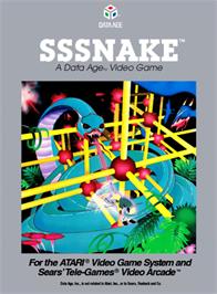 Box cover for Sssnake on the Atari 2600.