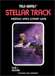 Box cover for Stellar Track on the Atari 2600.