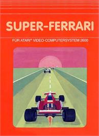 Box cover for Super Ferrari on the Atari 2600.