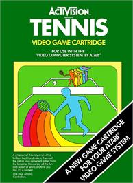 Box cover for Tennis on the Atari 2600.