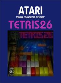 Box cover for Tetris 26 on the Atari 2600.
