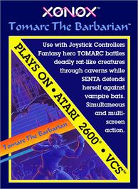 Box cover for Tomarc The Barbarian on the Atari 2600.