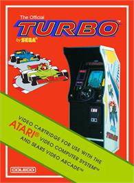 Box cover for Turbo on the Atari 2600.