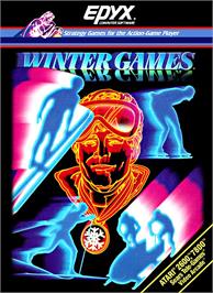 Box cover for Winter Games on the Atari 2600.