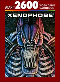 Box cover for Xenophobe on the Atari 2600.
