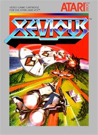 Box cover for Xevious on the Atari 2600.