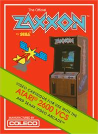 Box cover for Zaxxon on the Atari 2600.