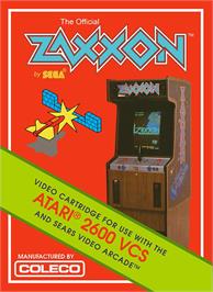 Box cover for Zaxxon on the Atari 2600.
