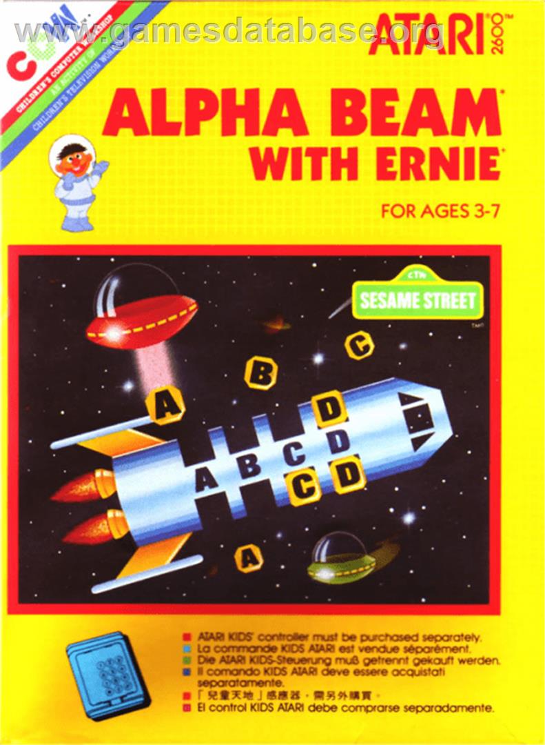 Alpha Beam with Ernie - Atari 2600 - Artwork - Box