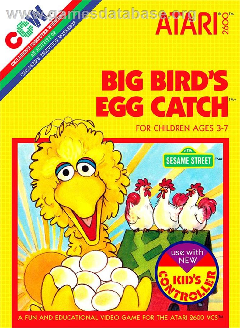 Big Bird's Egg Catch - Atari 2600 - Artwork - Box
