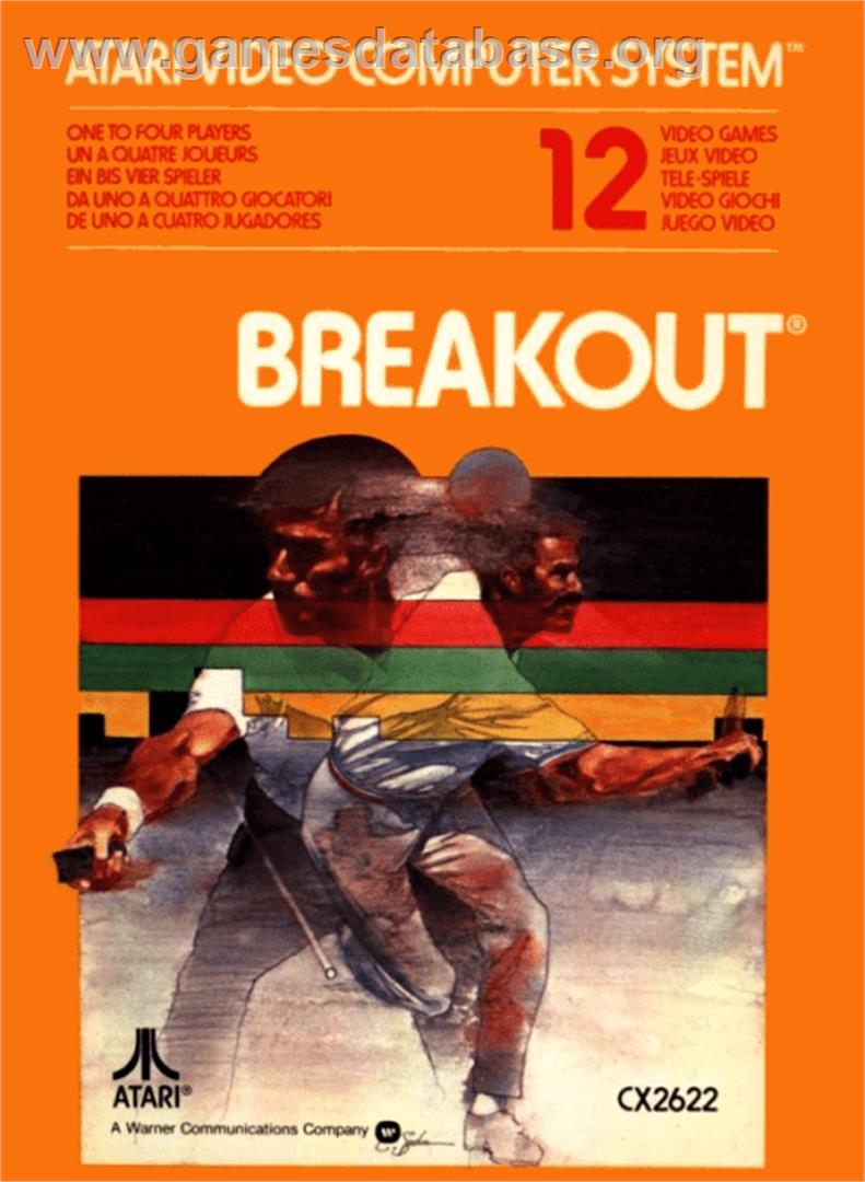 Breakout - Atari 2600 - Artwork - Box