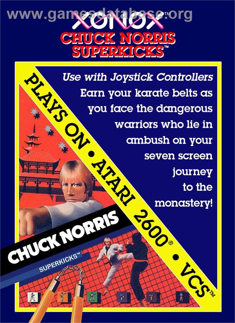 Chuck Norris Superkicks - Atari 2600 - Artwork - Box