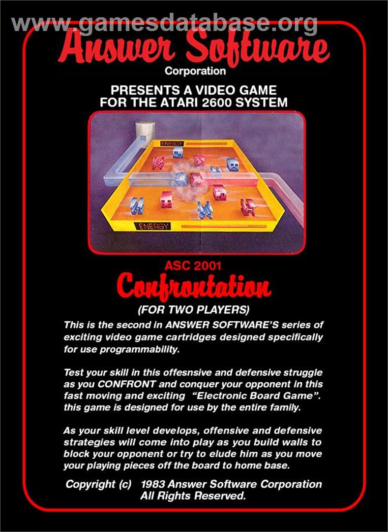 Confrontation - Atari 2600 - Artwork - Box