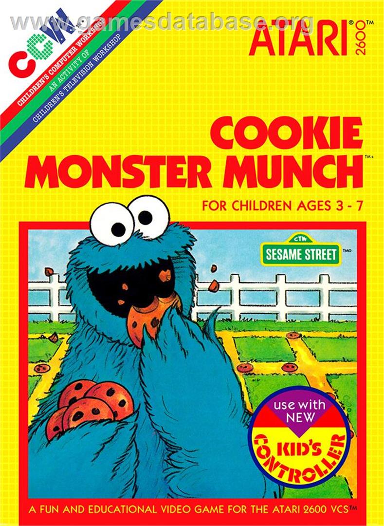 Cookie Monster Munch - Atari 2600 - Artwork - Box